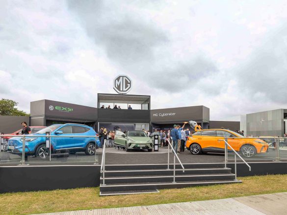 MG Motor debuted three all-electric models